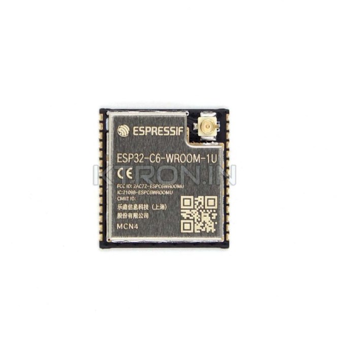 ESP32-C6-WROOM-1U-N4 – WiFi 6 + BLE + Zigbee Module – Espressif