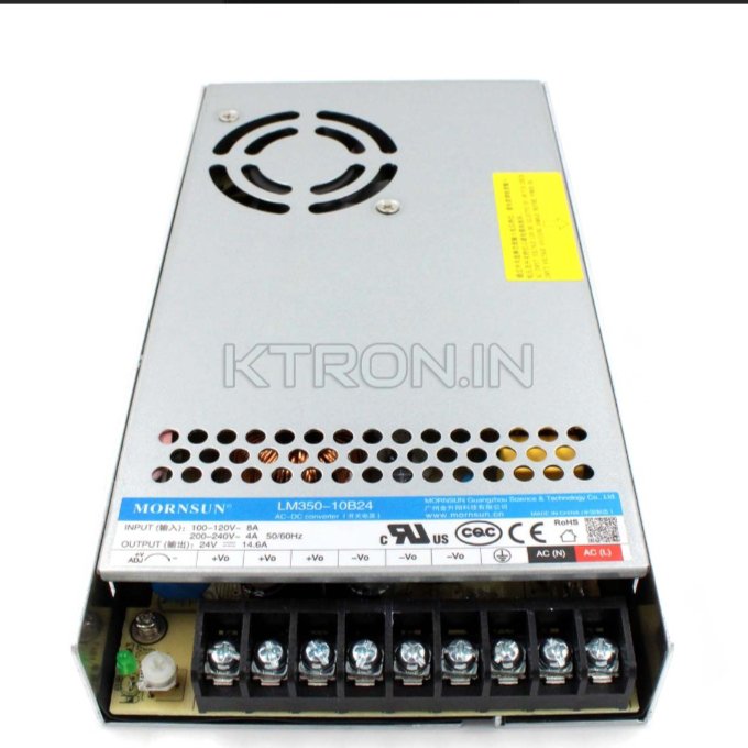 Mornsun SMPS LM350-10B24 24V 14.6A 350.4W AC/DC Enclosed Switching Single Output Power Supply - Image 4